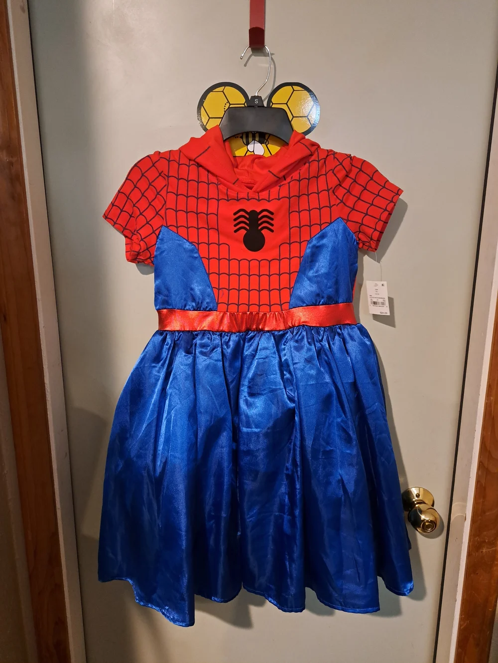 Marvel Girls Red and Blue Spider-Hero Hooded Dress